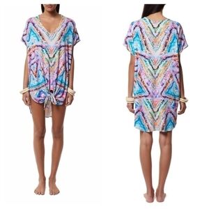 mara hoffman swim rainbow caftan dress cover up sz Xs/s